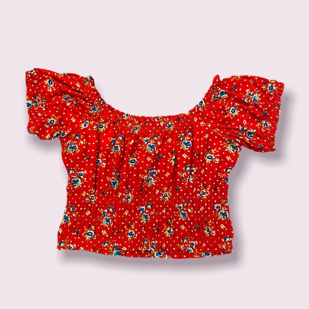 Floral Print Crop Top